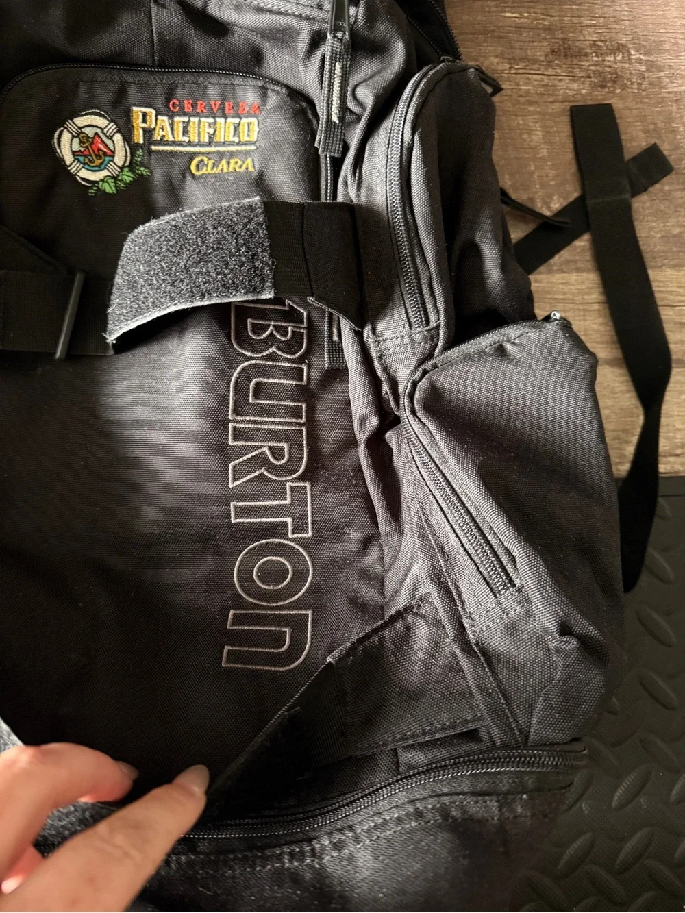 Burton Black Men's Backpack with Pacífico Patch